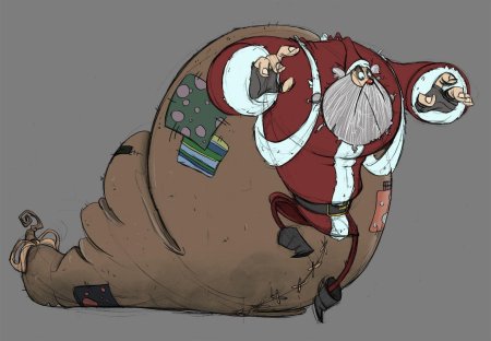 Дед мороз мультяшный