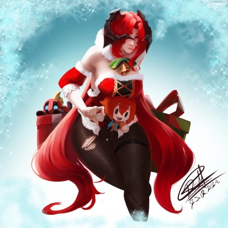 Мисс фортуна новый год арт