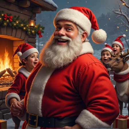 Санта клаус рождество