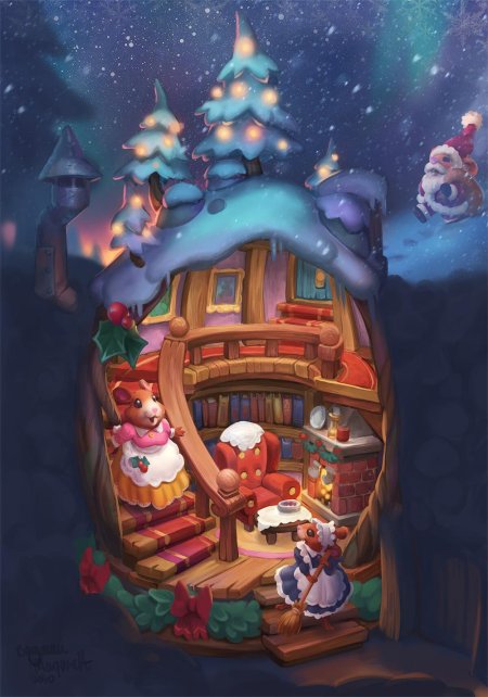 Рождественские иллюстрации