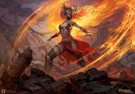 Девушка огонь