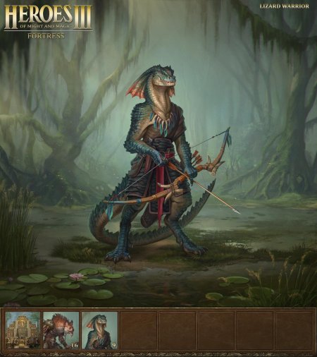 Ящер герои меча и магии 3 арт