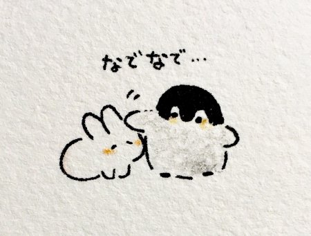 Пингвин милый рисунок