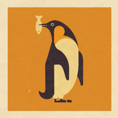 Пингвин графика