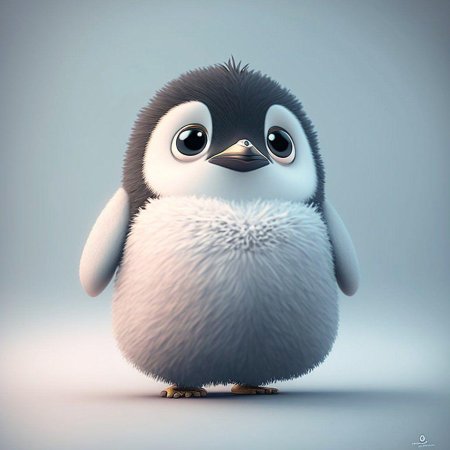 Мультяшный пингвин