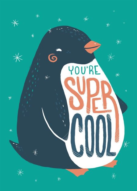 Пингвин летит