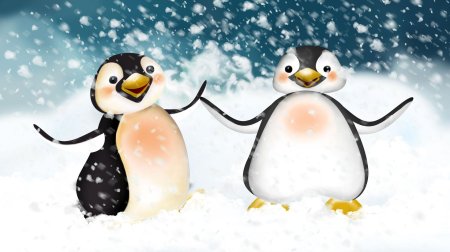 Мультяшные пингвины