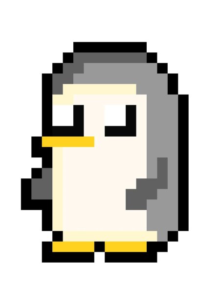 Пиксельный пингвин