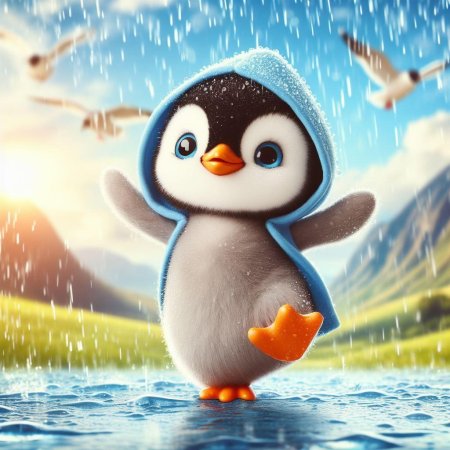 Мультяшный пингвин