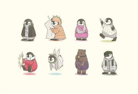 Маленький пингвин арт