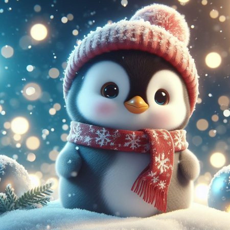 Новогодние пингвины
