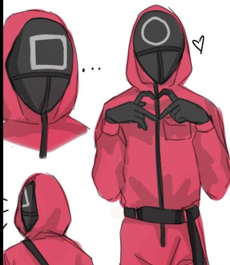 Игра в кальмара охранники арт