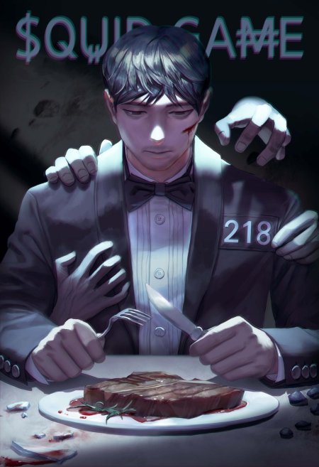 Игрок из игры в кальмара