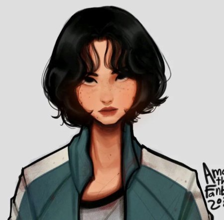 Портрет девушки из игры в кальмара