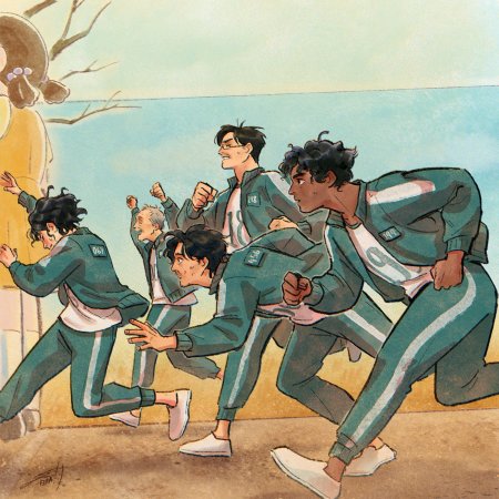 Игра в кальмара арт