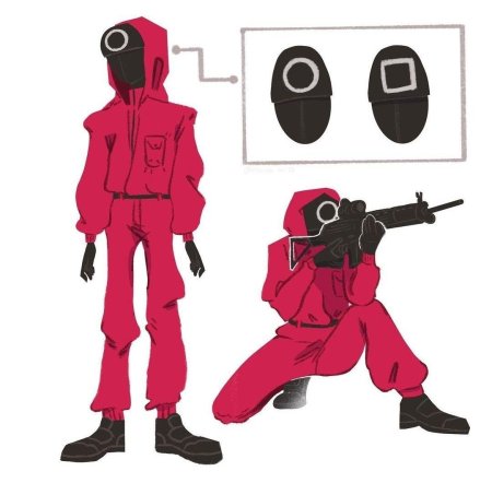 Костюм из игры кальмара