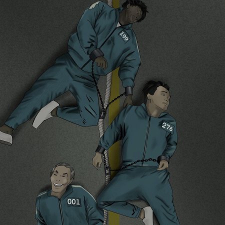 Игра в кальмара аниме