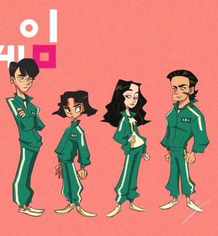 Игра в кальмара сезон арты