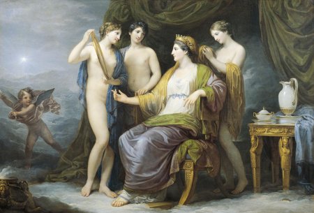 Ангелика кауфман венера уговаривает елену любить париса