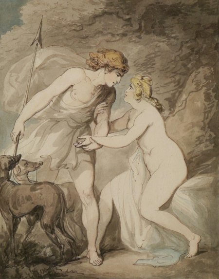 «венера и адонис» ()