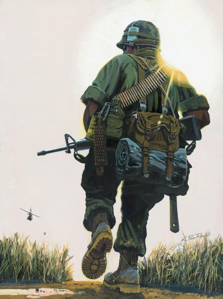 Американский солдат во вьетнаме арт