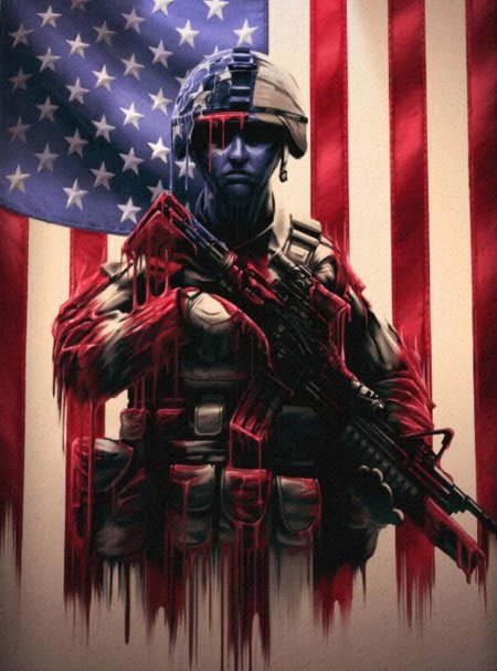 Солдат сша арт