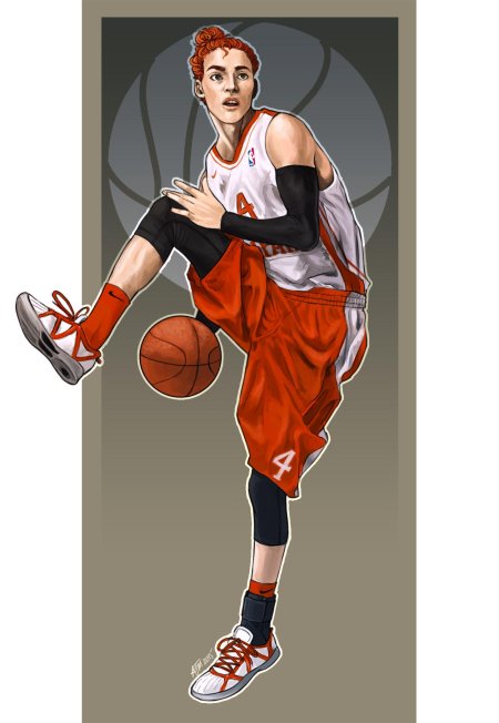 Баскетболист рисунок