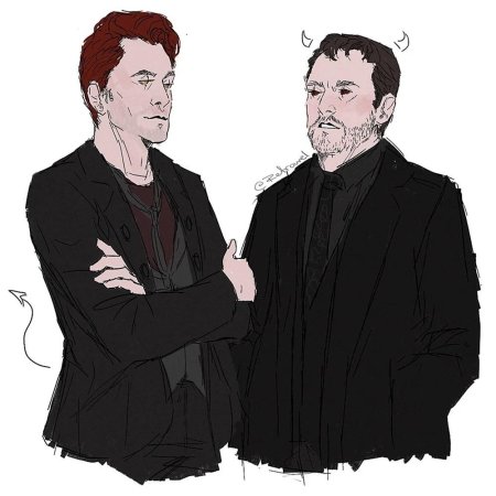 Кроули благие знамения и сверхъестественное