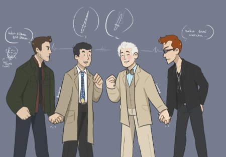 Кроули благие знамения и сверхъестественное