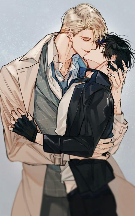 Яой блондин и брюнет