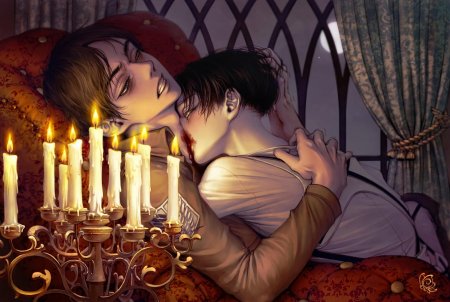 Атака титанов яой