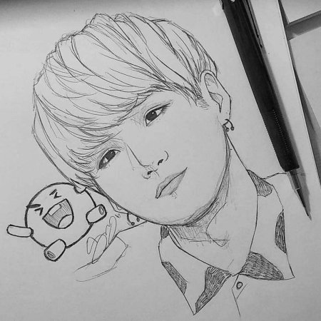 Bts рисунки легкие