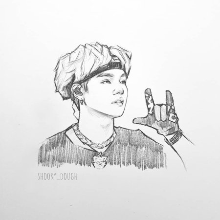 Скетчи бтс шуга