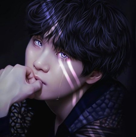 Шуга бтс брюнет