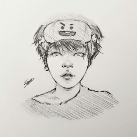 Шуга бтс наброски