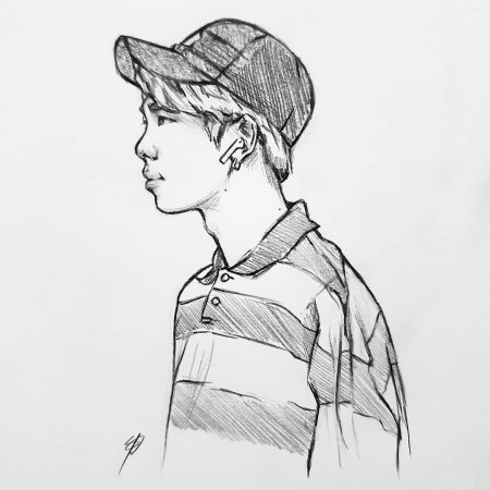 Бтс карандашом джей хоуп