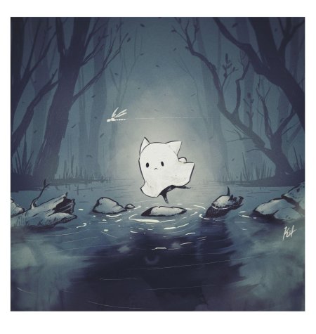 Ghost cat art