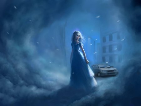 Красивая девушка призрак