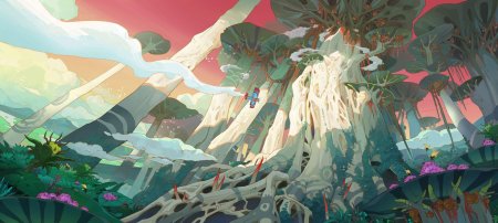 Иллюстрация пейзаж