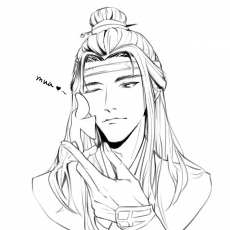 Раскраска магистр дьявольского культа лань чжань