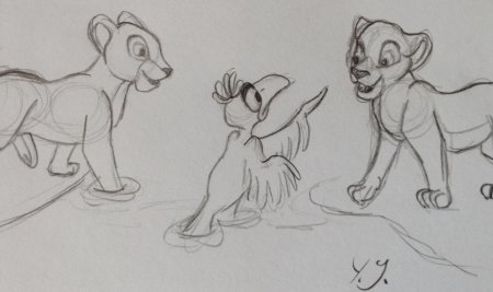 Король лев симба для срисовки