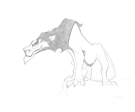 Раскраска король лев шрам