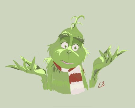 Гринч для срисовки