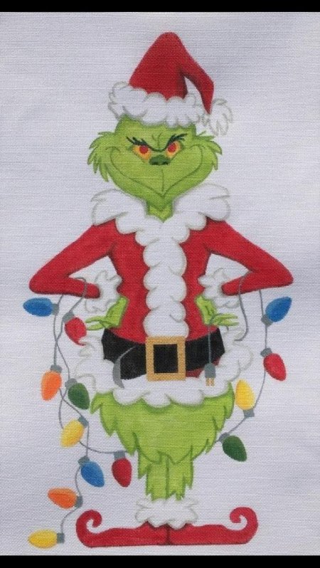 Гринч вышивка крестиком