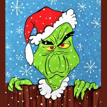 Новогодние рисунки гринч