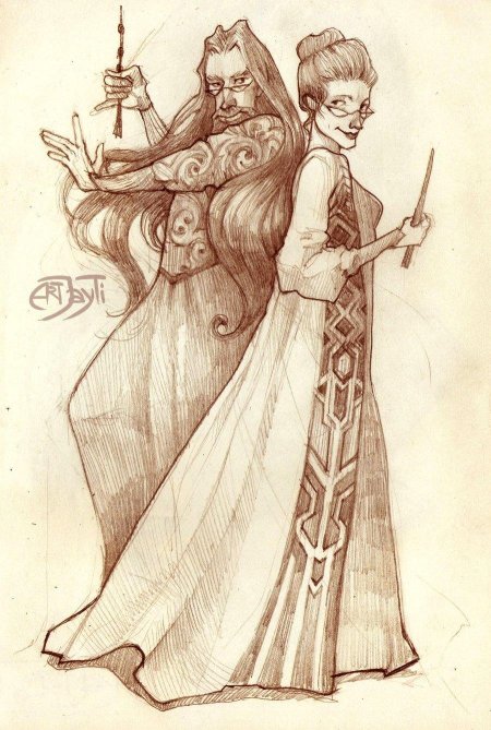 Минерва макгонагалл/альбус альбус дамблдор