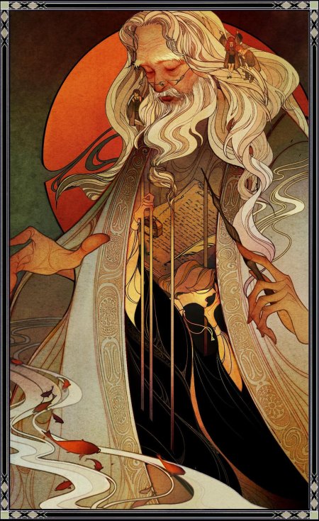 Гэндальф и дамблдор арт