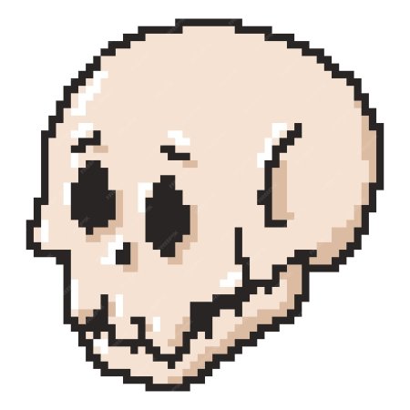 Череп пиксель