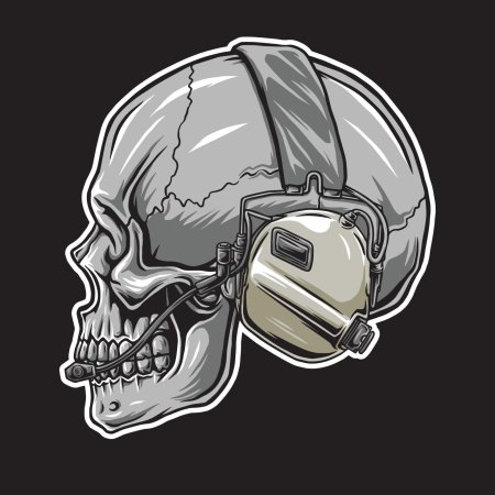 Тактический череп рисунок