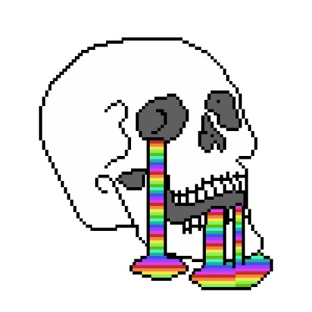 Череп пиксель